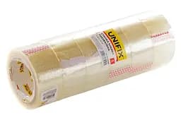 Скотч односторонній Unifix 45 мм x 80 м x 40 мкм прозорий (в упаковці 3 шт.) - мініатюра 2
