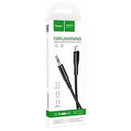 Кабель Hoco UPA18 Pisces Cable 3.5" to Lightning 1m Black - мініатюра 2