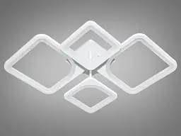 Люстра світлодіодна Diasha 8060/2+2WH 80W, пульт, сучасний стиль для коридору, вітальні, спальні, кухні - мініатюра 4
