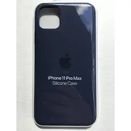 Оригінальний силіконовий чохол Apple Silicone Case для iPhone 11 Pro Max (6.5") Midnight Blue (MWYW2ZM/A) - мініатюра 2