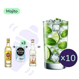 Коктейль Mojito (набір інгредієнтів) х10 на основі Havana Club Anejo