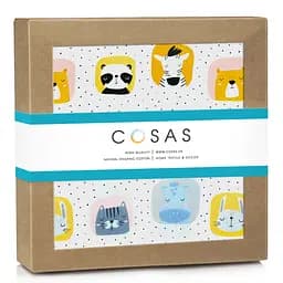 Пелюшки фланелеві Cosas Animals Color 80х100 см, білі