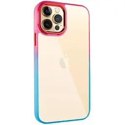 Чохол Epik TPU+PC Fresh sip series для Apple iPhone 12 Pro/12, 6.1 Бірюзовий/Рожевий