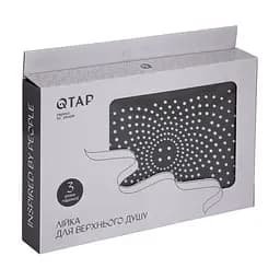 Верхній душ Qtap Hlavova 260x180 мм прямокутний QTHLA107CRM45784 Chrome/Black, Чорний матовий - мініатюра 5