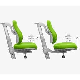 Дитяче крісло Mealux Match KZ gray base Green (Y-528 KZ)  - мініатюра 6