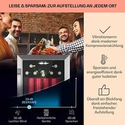 Холодильник для напоїв Klarstein Beersafe 70 Birra Milano Edition (10046061) - мініатюра 3