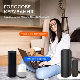 Wifi датчик відкриття дверей/вікон Tuya Front Door Sensor Detects з оповіщенням на смартфон - Black - мініатюра 3