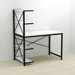 Комп'ютерний стіл Ferrum-decor Джек 75x140x60 Чорний ДСП Білий (FRD-104400)