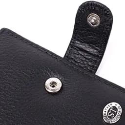 Надійна візитниця з натуральної шкіри ST Leather 22469 чорна - мініатюра 3