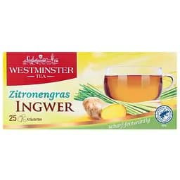 Суміш фруктово-трав'яна Westminster Gingertea, 62.5 г (25 шт. х 2.5 г) (895447)
