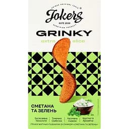 Грінки Jokers Extra Slice житньо-пшеничні зі смаком сметана та зелень 90 г - мініатюра 2