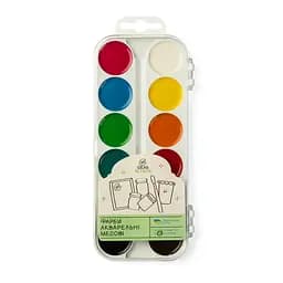 Акварель 12 кольорів, без пензлика, пластик, Захоплення, 99IDEAS