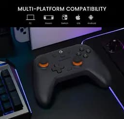 Геймпад Bluetooth джойстик GameSir T-4n Nova Lite Multiplatfontroller Bluetooth/2,4G/USB DualShock White - мініатюра 6
