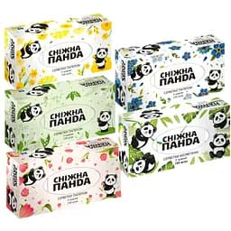 Уцінка. Серветки косметичні Сніжна Панда 150 шт.