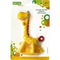 Прорізувач силіконовий Baby Team Жирафік, з тримачем - мініатюра 3