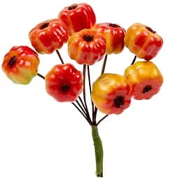 Гарбуз декоративний Yes! Fun Гелловін 1.5 см червоно-жовтий 9 шт. (974137)