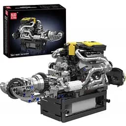 Конструктор Mould King Mking Двигун і коробка передач Turbocharged PAG V8 (10207) [161097]