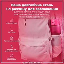 Пляшка для води ION8 1000 мл (ЕКО пляшка) BPA Free Pink (I8RF1000PIN) - мініатюра 5