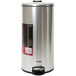 Відро для сміття МVM з кришкою та педаллю 30 л (BIN-16 30L SS) - мініатюра 2
