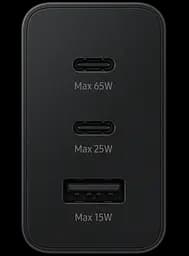 Мережевий зарядний пристрій Samsung 65W Power Adapter Trio w/o Cable Black (EP-T6530NBEGRU) [71465] - мініатюра 3