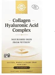 Препарат для суглобів і зв'язок Solgar Collagen Hyaluronic Acid Complex, 30 таблеток