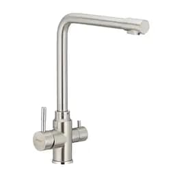 Змішувач для кухні на дві води Mixxus SUS 021 SS2817 Нержавіюча сталь