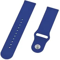 Силіконовий ремінець BeCover для Honor MagicWatch 2 / Huawei Watch 3 Pro Classic 46 mm Dark-Blue (707055) - мініатюра 2