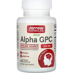 L-альфа глицерилфосфорилхолин Jarrow Formulas Alpha GPC 300 мг 60 вегетарианских капсул