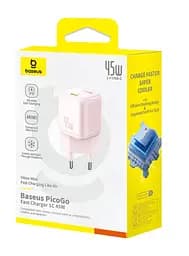 Мережевий зарядний пристрій Baseus PicoGo GaN Fast Charger 1C 45 W P10176800413-00 Рожевий - мініатюра 3