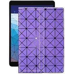 Чохол StatusCASE з екошкіри для планшету Apple iPad Air 2019 (A2152 А2153 А2123) Фіолетовий ромб