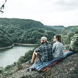 Спальний мішок Naturehike CW280 NH17Y010-R (190х72см) на натуральному пуху (Темно-синій) - мініатюра 3