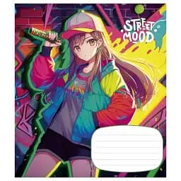 Тетрадь ученическая Школярик Manga style 024-3272L-2 в линию 24 листа