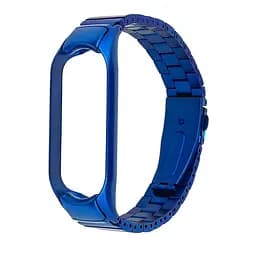 Ремінець металевий для Xiaomi Mi Band 4 синій - мініатюра 2
