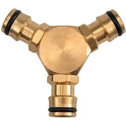 Тройник-соединитель Flo для шланга 1/2" латунный (89112)