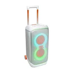 Колонка портативна JBL PartyBox Stage 320, White, 240 Вт, USB, Bluetooth, AUX, Mic-In, полікарбонат/метал, керування зверху, IPX4 (JBLPBSTAGE320SWEP)