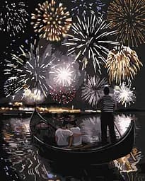 Картина за номерами "Романтична Венеція" Ideyka KHO4850 40х50 см