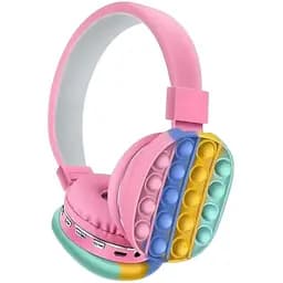 Дитячі бездротові навушники RIAS AH-806E Pop It Bluetooth Pink (3_04773)