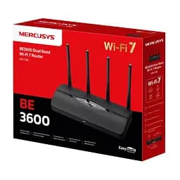 Mercusys Маршрутизатор MR27BE BE3600, 2xGE LAN, 1x2.5GE LAN, 1x2.5GE WAN, MESH - мініатюра 10