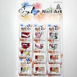 Нігті накладні кольорові K·Nail Art Nail упаковка 12 шт. №18