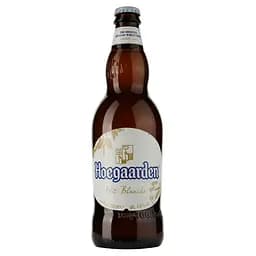 Пиво Hoegaarden Біле, світле, нефільтроване, 4,9%, 1,5 л (2 шт. по 0,75 л) + келих 0,33 л (755152) - мініатюра 2