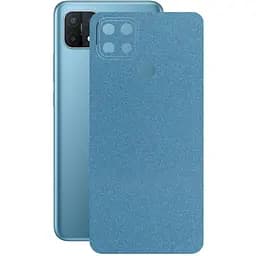 Захисна плівка StatusSKIN для Oppo A15s Корпус Вініл Блакитна глянець - мініатюра 1