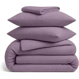 Комплект постільної білизни Cosas Amethyst Євро муслін аметист (Muslin_42Amethyst_El-42Amethyst_200)