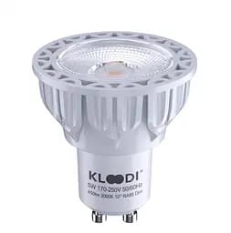 Лампа LED GU10 5WCOB 3000К 450Lm DIM KLOODI KDGU10-QL 5WCOB 3K 60D WH DIM