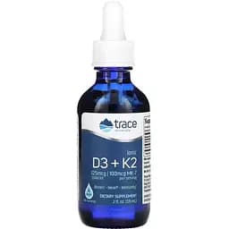 Витамин D3 + K2 Trace Minerals ионизированные 59 мл