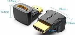 Перехідник Vention HDMI Male to HDMI Female 90° Black (AIOB0-2) 2 штуки - мініатюра 2