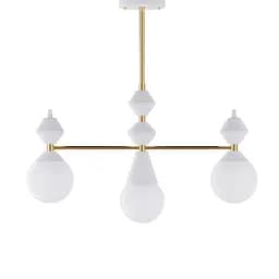 Люстра Dome V3 PikArt арт. 5255 Золотий/білий