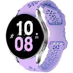 Браслет Flower Five Samsung Galaxy Watch 6 Classic 43mm 6 Classic 47mm - Фіолетовий ширина кріплення 20мм силікон Watchbands (W27-1WB23568129)