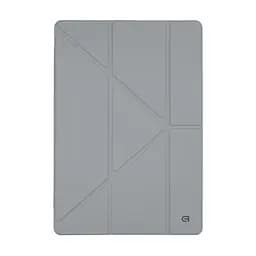 Чохол-книжка для планшета Samsung Galaxy Tab S9 Plus (SM-X810/X816B/X818U)/S9 FE+ (SM-X610/X616)/S10 Plus (SM-X820/X826), Y-Type PEN, сірий, магнітний, з тримачем для стилуса, протиударний, обкладинка з функцією підставки, екошкіра + ТПУ