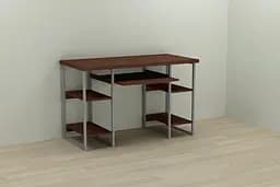 Комп'ютерний стіл Ferrum-decor Тім 75x140x70 сірий ДСП Венге 32мм (FRD-106116)