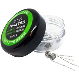 Комплект спіралей PREBUILT Twisted Coil 0.6 10 шт Ом (bs060)